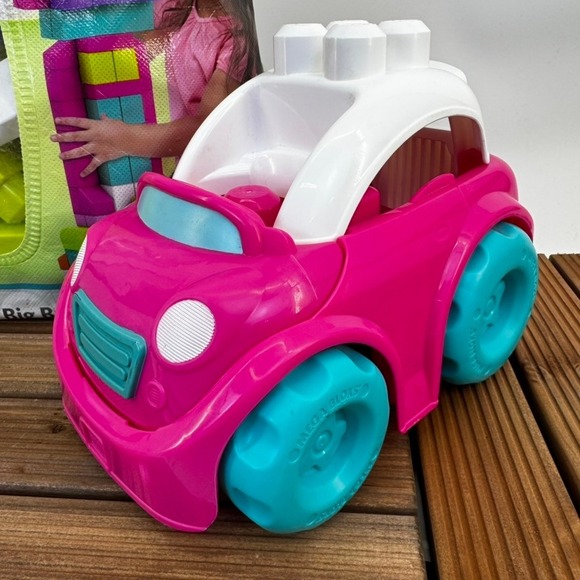 Mega Bloks Big Building Basics 80 Piece Car Bag Set 1 -5 years - Picture 2 of 6